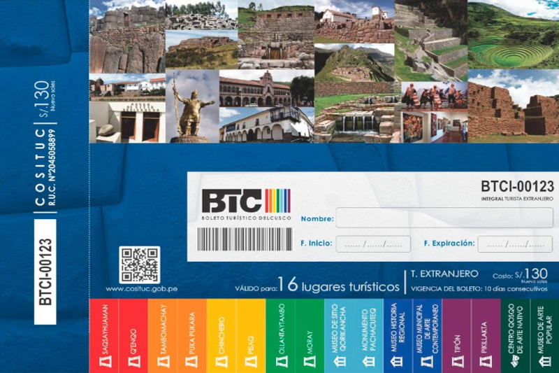 Cusco Tourist Ticket