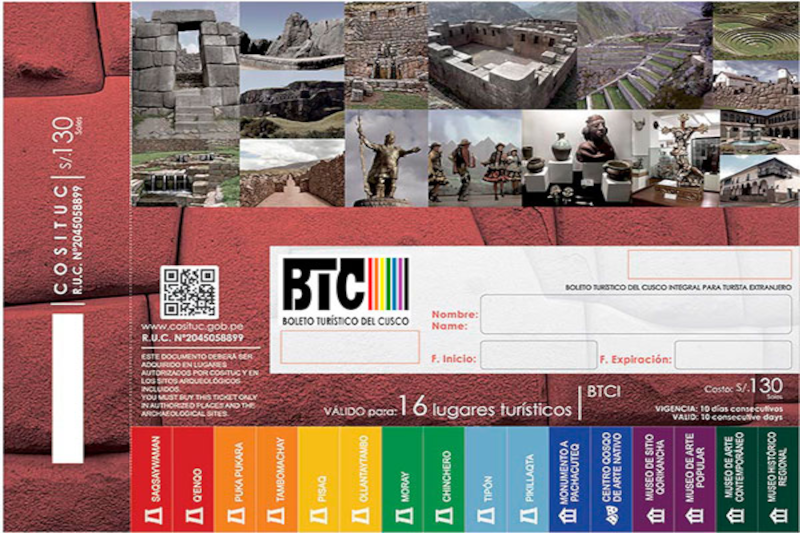 Cusco Tourist Ticket